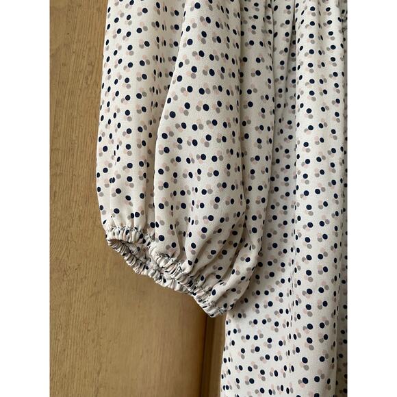 MAX Edition Polka Dot Off-Shoulder Top Sz M - Picture 7 of 7